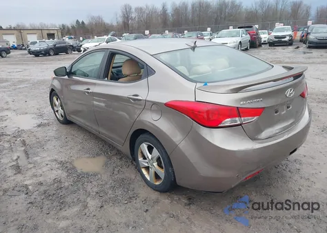 2013 Hyundai Elantra Gls z USA, uszkodzony, nr VIN 5NPDH4AE6DH301215